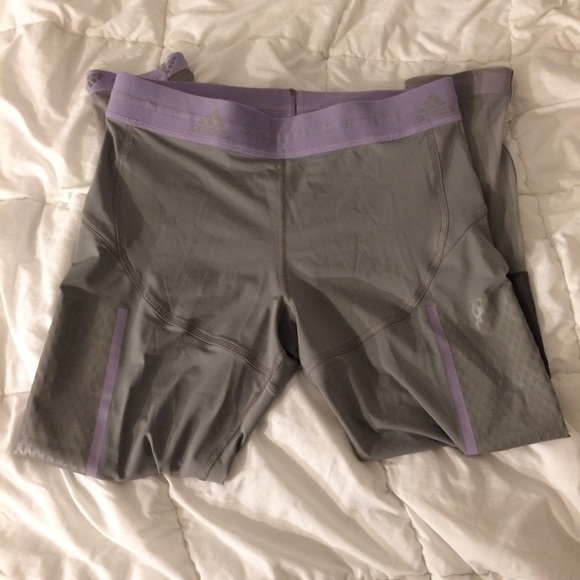 Gray Purple Adidas legging pants (NWT) - Picture 2 of 8